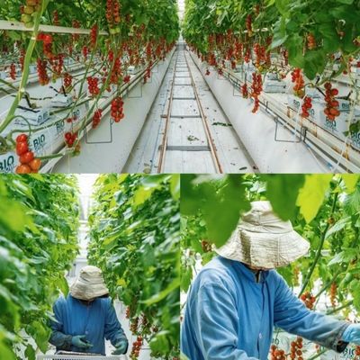 Теплица для безземельного выращивания крупномасштабного овощного и фруктового производства