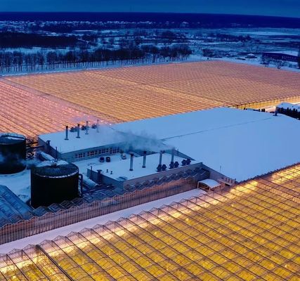 Первоначальная оплата Степная газовая труба с двойной аркой, покрытая пленкой или поликарбонатом PC