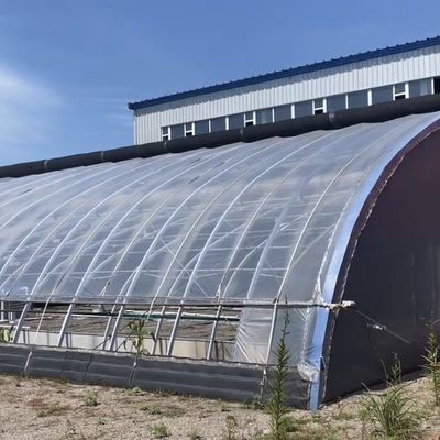 Покрытая пленкой теплица с повышенным солнечным светом для выращивания огурцов в культуре песка
