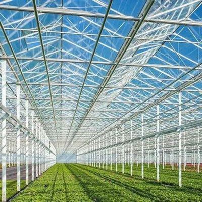 Настройка теплицы стекла типа Venlo с внешней системой затенения