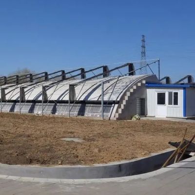 Аквакультура Двойная арка солнечный свет теплица с вибратором для снега в районах с сильным снегопадом